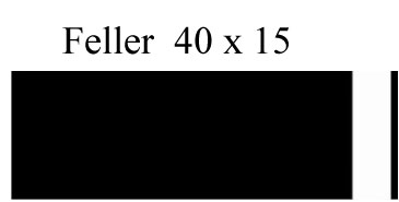 Klingelschild Feller 40 x 15 schwarz