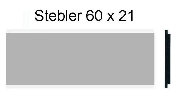 Briefkastenschild Stebler 60 x 21 Alu